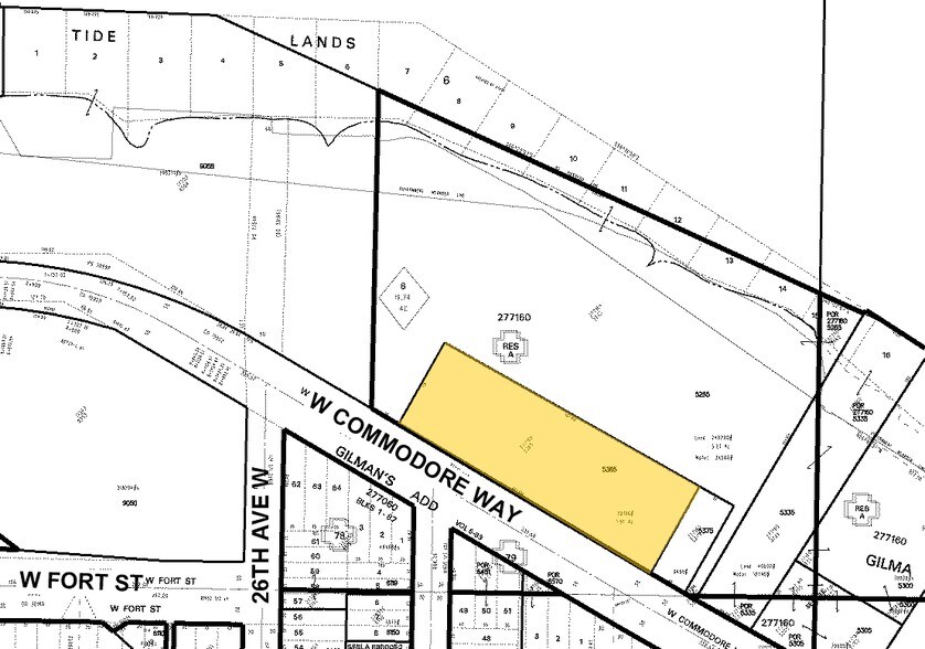 2600 W Commodore Way, Seattle, WA à louer - Plan cadastral – Image 2 sur 6