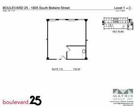 1805 S Bellaire St, Denver, CO à louer Plan de site– Image 1 sur 2