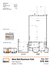 10631 Harwin Dr, Houston, TX à louer Plan d’étage– Image 1 sur 1