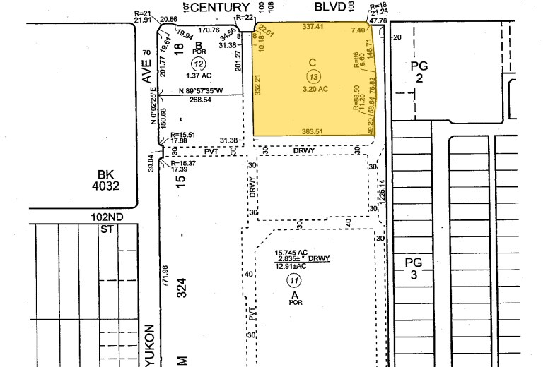 3504-3530 W Century Blvd, Inglewood, CA à louer - Plan cadastral – Image 3 sur 4