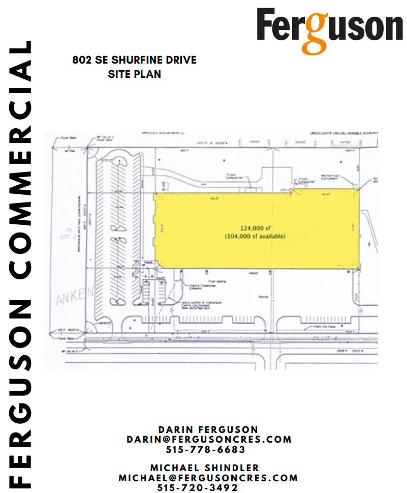 802 SE Shurfine Dr, Ankeny, IA à louer Plan de site– Image 1 sur 1