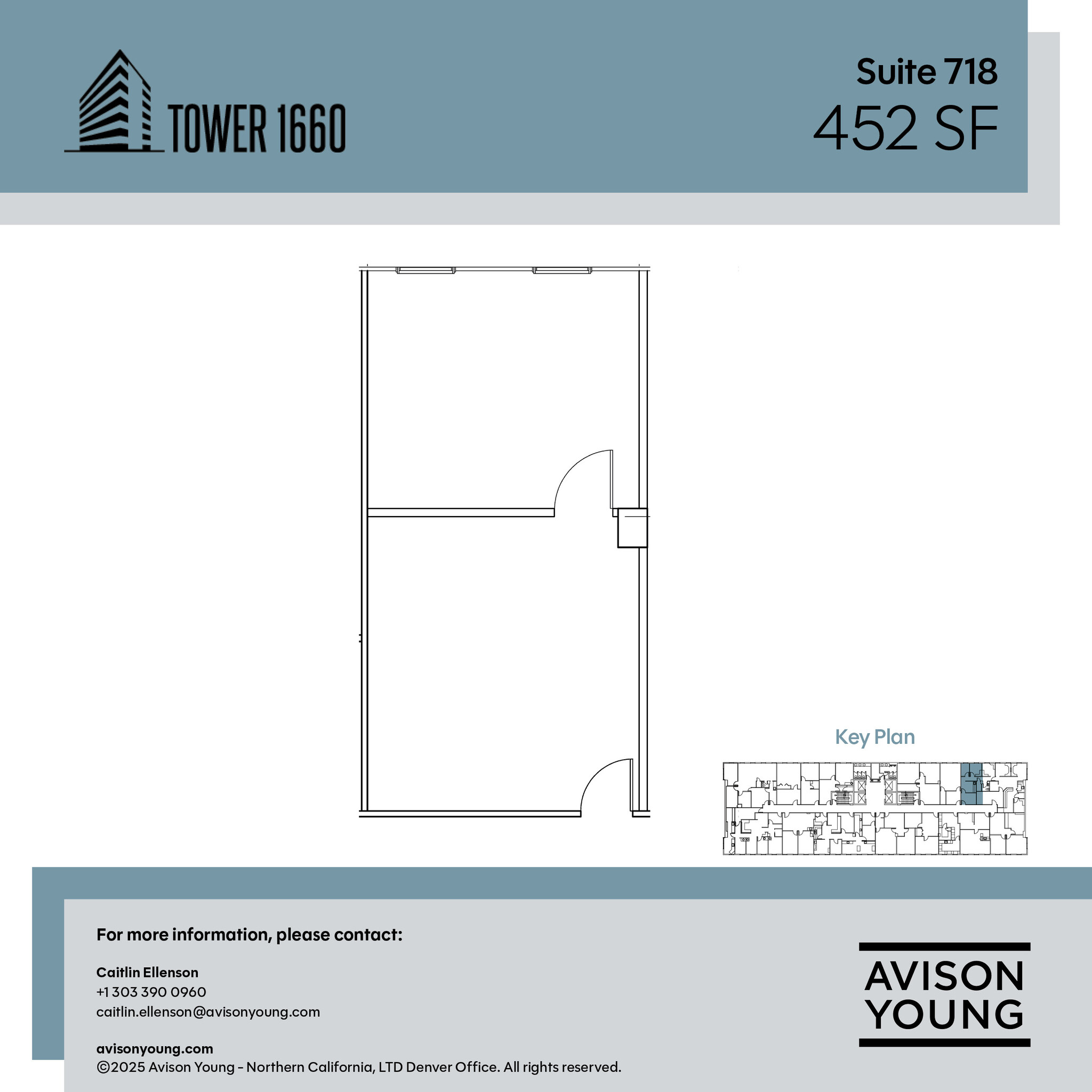 1660 S Albion St, Denver, CO à louer Plan d’étage– Image 1 sur 1