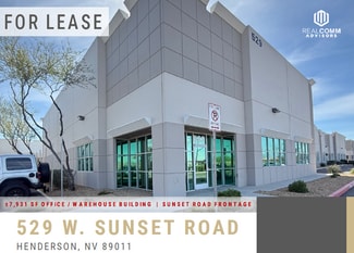 Plus de détails pour 529 W Sunset Rd, Henderson, NV - Industriel/Logistique à louer