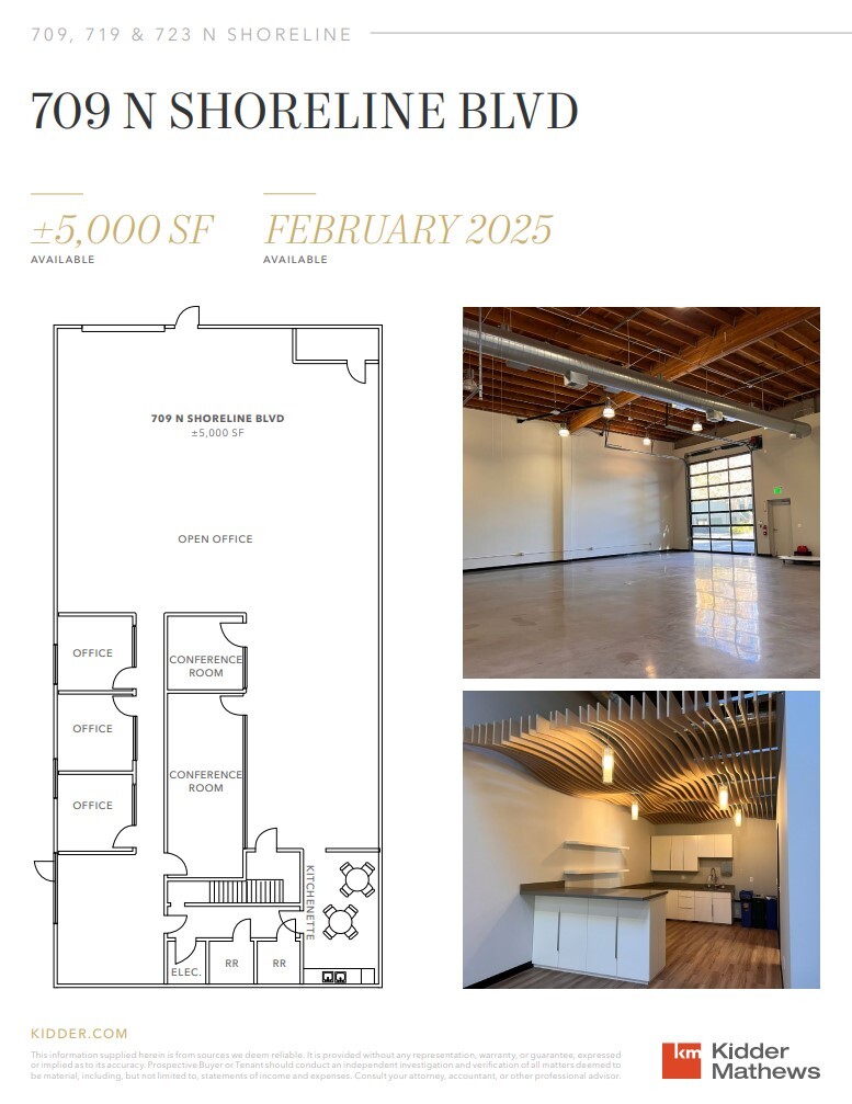 705-709 N Shoreline Blvd, Mountain View, CA à louer Plan d’étage– Image 1 sur 1