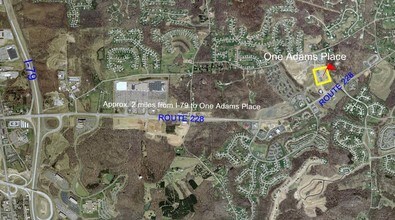 300-310 Seven Fields Blvd, Seven Fields, PA - Vue aérienne vue de carte