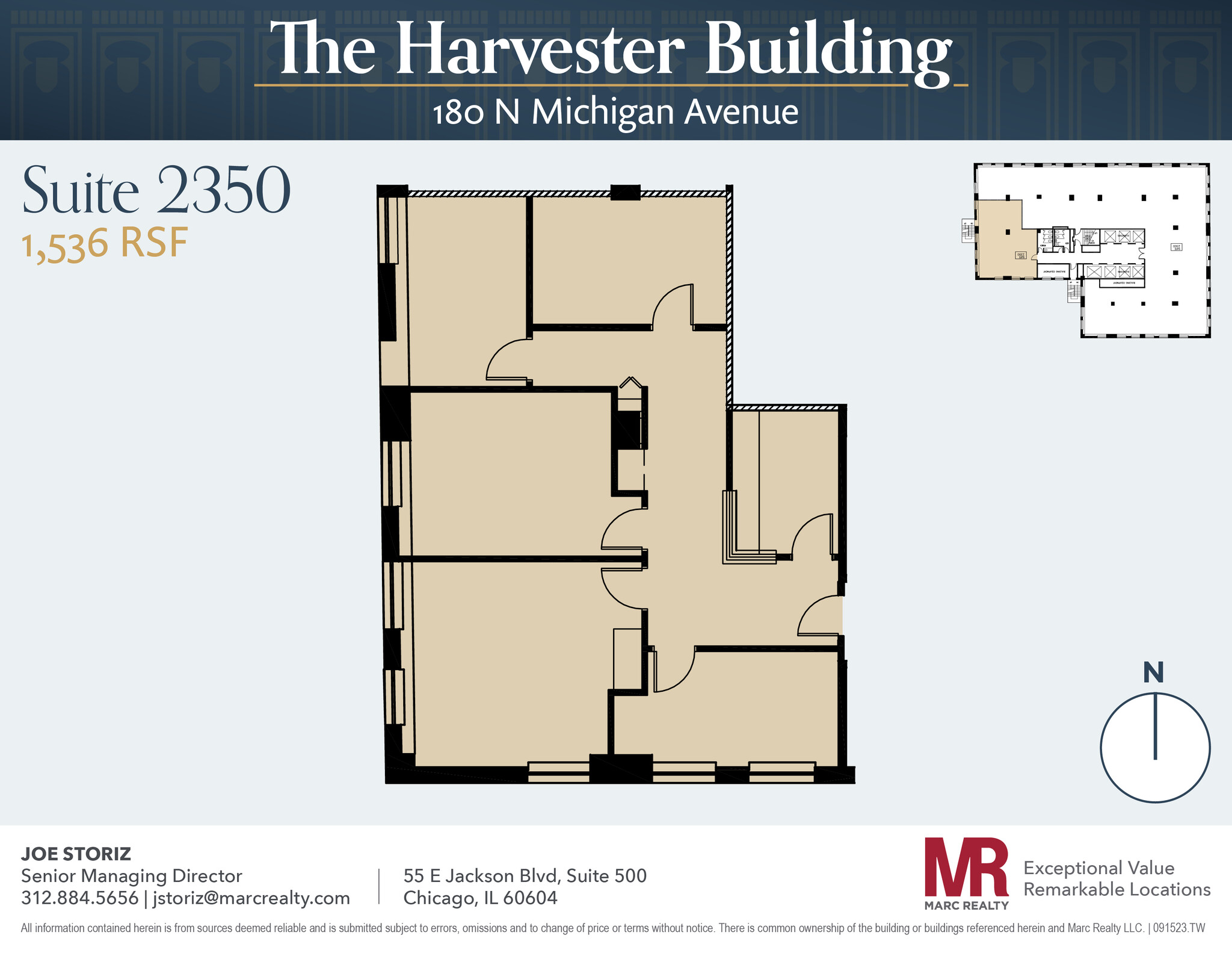 180 N Michigan Ave, Chicago, IL à louer Plan d’étage– Image 1 sur 7