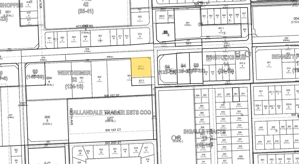 801 W Hallandale Beach Blvd, Hallandale Beach, FL à louer - Plan cadastral – Image 2 sur 6