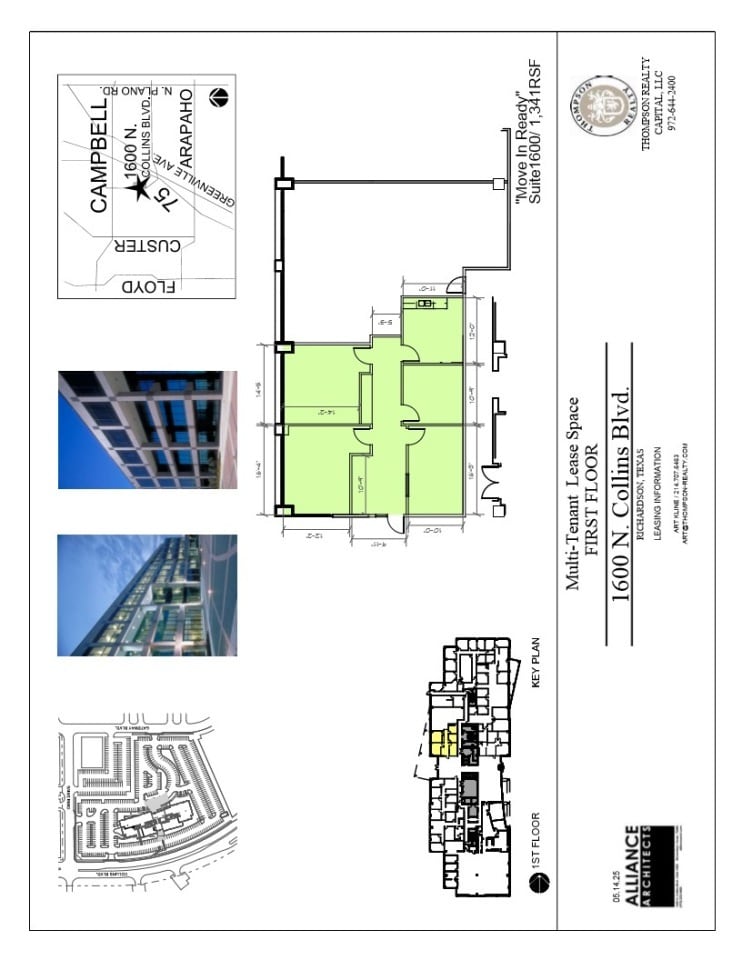 1600 N Collins Blvd, Richardson, TX à louer Plan d’étage– Image 1 sur 1