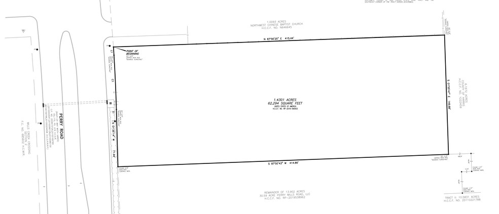 13102 Perry rd, Houston, TX à louer - Plan de site – Image 3 sur 3
