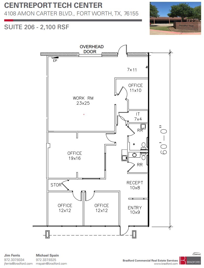 4100-4108 Amon Carter Blvd, Fort Worth, TX à louer Plan d’étage– Image 1 sur 1