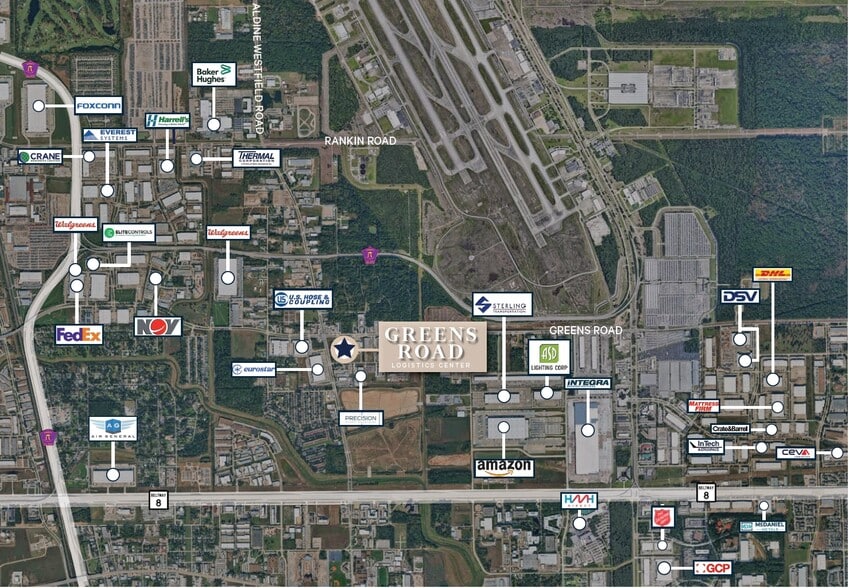 00 Greens Rd, Houston, TX à louer - Aérien – Image 2 sur 6