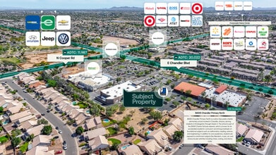 1850 E Chandler Blvd, Chandler, AZ - Vue aérienne  vue de carte - Image1