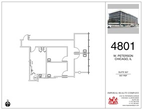 4801 W Peterson Ave, Chicago, IL à louer Plan de site– Image 1 sur 1