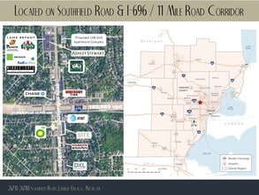 26710-26780 Southfield Rd, Lathrup Village, MI - VUE AÉRIENNE  vue de carte