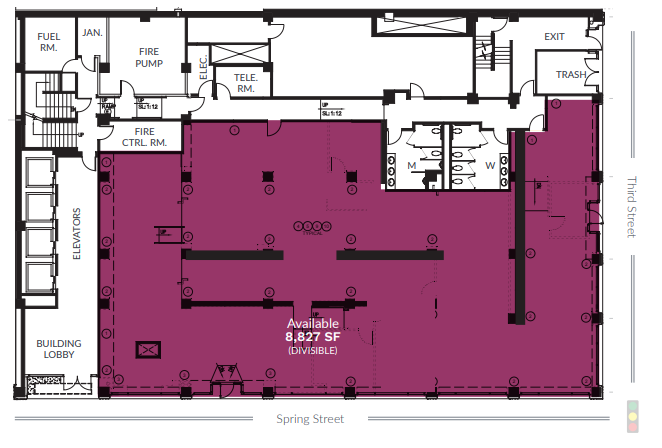 311 S Spring St, Los Angeles, CA à louer Plan d’étage– Image 1 sur 1