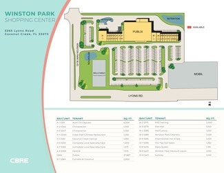 Plus de détails pour 5331-5463 Lyons Rd, Coconut Creek, FL - Local commercial à louer