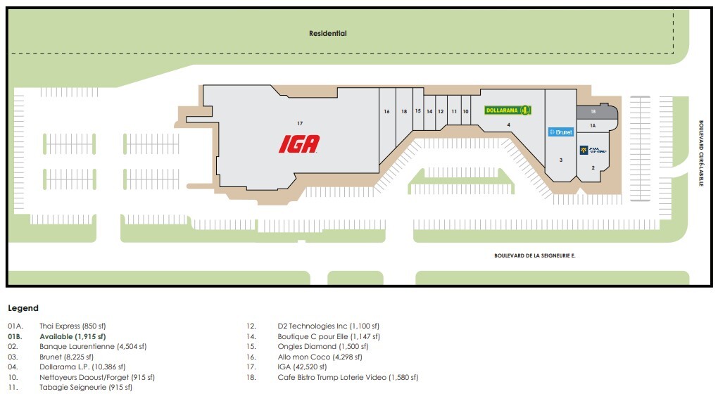9 Boul De La Seigneurie E, Blainville, QC à louer Plan de site– Image 1 sur 1