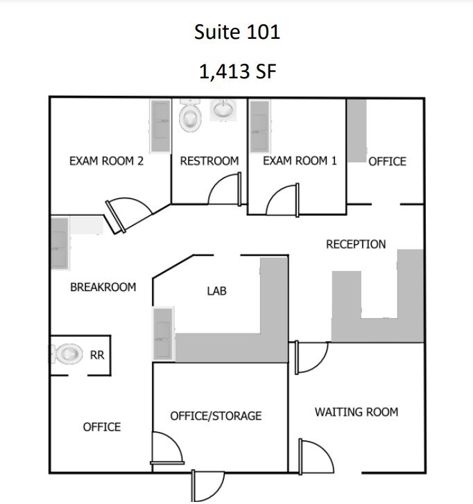 541 W Main St, Lewisville, TX à louer Plan d’étage– Image 1 sur 1