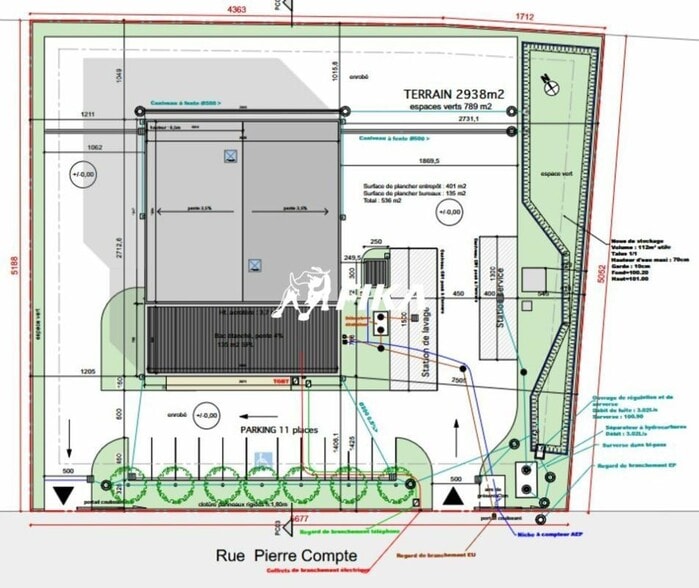 Local d'activités dans Villematier à vendre - Plan de site – Image 2 sur 4