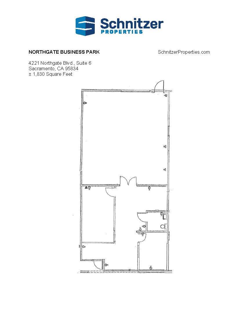 4135 Northgate Blvd, Sacramento, CA à louer Plan d’étage– Image 1 sur 1