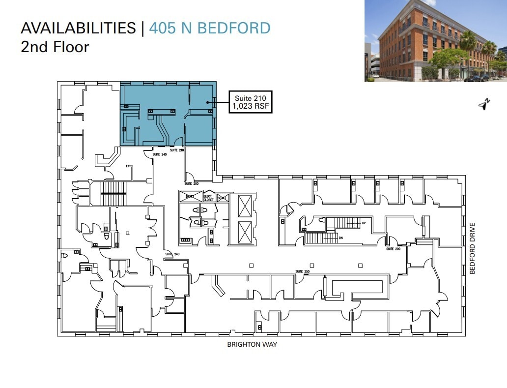 405 N Bedford Dr, Beverly Hills, CA à louer Plan d’étage– Image 1 sur 1