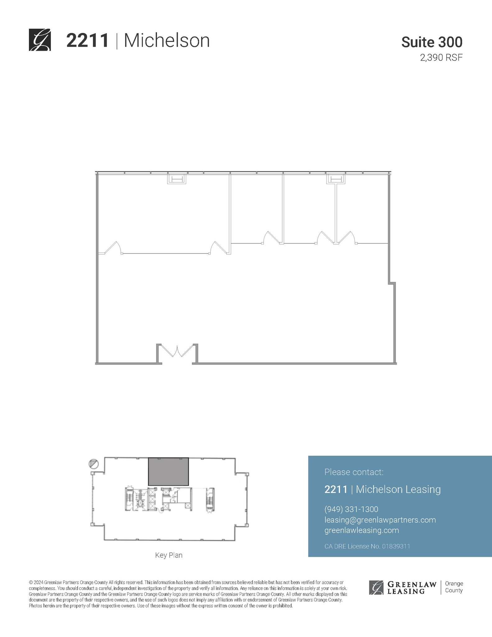 18301 Von Karman Ave, Irvine, CA à louer Plan d’étage– Image 1 sur 1
