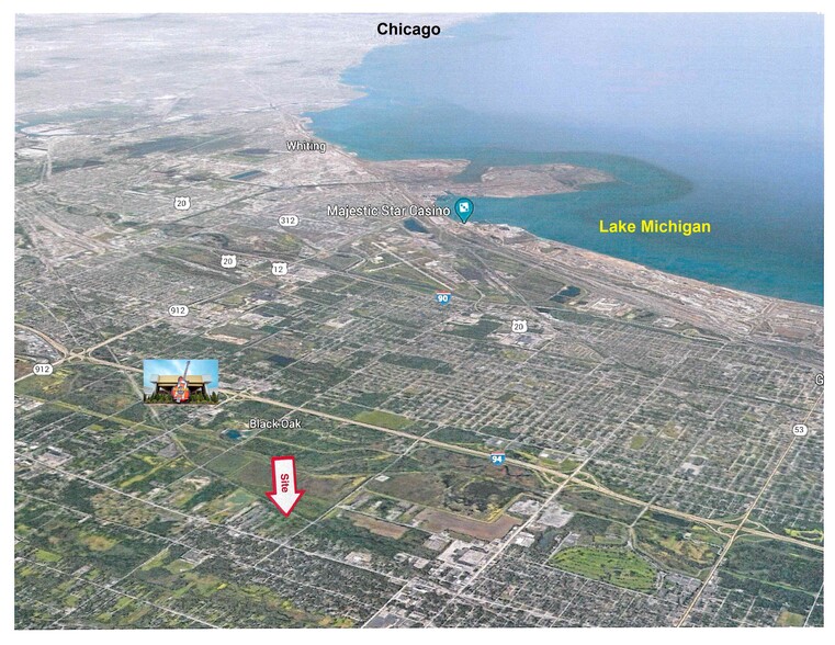 3870 Chase St, Gary, IN à vendre - Aérien – Image 2 sur 3