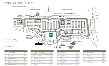 23862-24038 Aliso Creek Rd, Laguna Niguel, CA à louer Plan de site– Image 1 sur 1