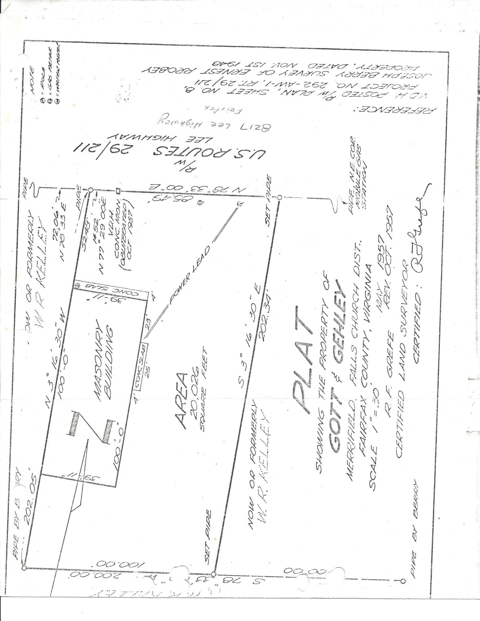 8217 Lee Hwy, Falls Church, VA à louer Plan de site– Image 1 sur 1