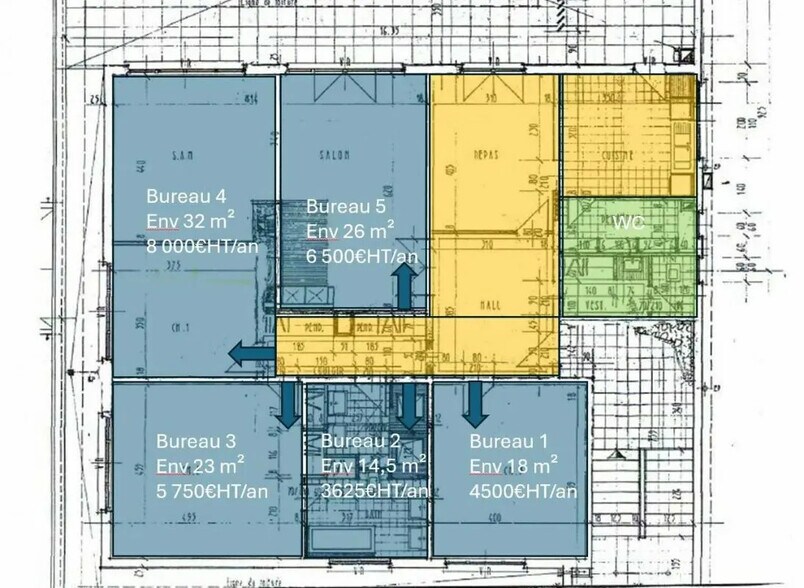 Bureau dans Illkirch-Graffenstaden à louer - Plan d’étage – Image 2 sur 2