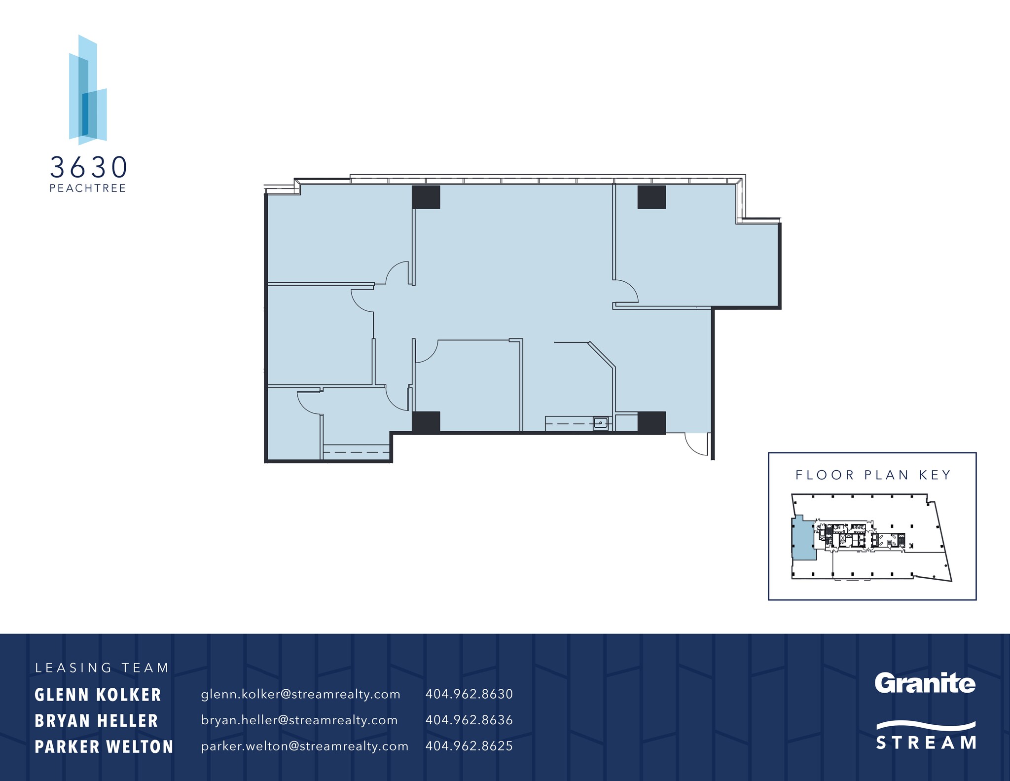 3630 Peachtree Rd NE, Atlanta, GA à louer Plan de site– Image 1 sur 5