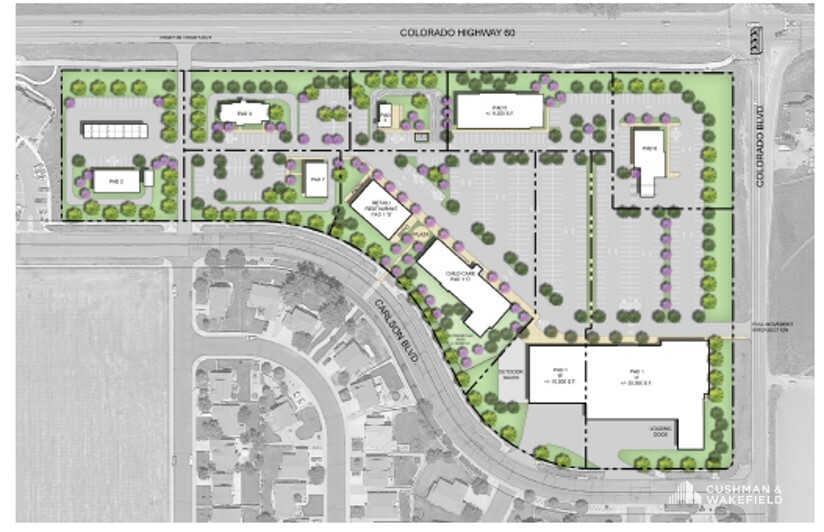 Highway 60 & Colorado Boulevard, Johnstown, CO à louer - Plan de site – Image 1 sur 1