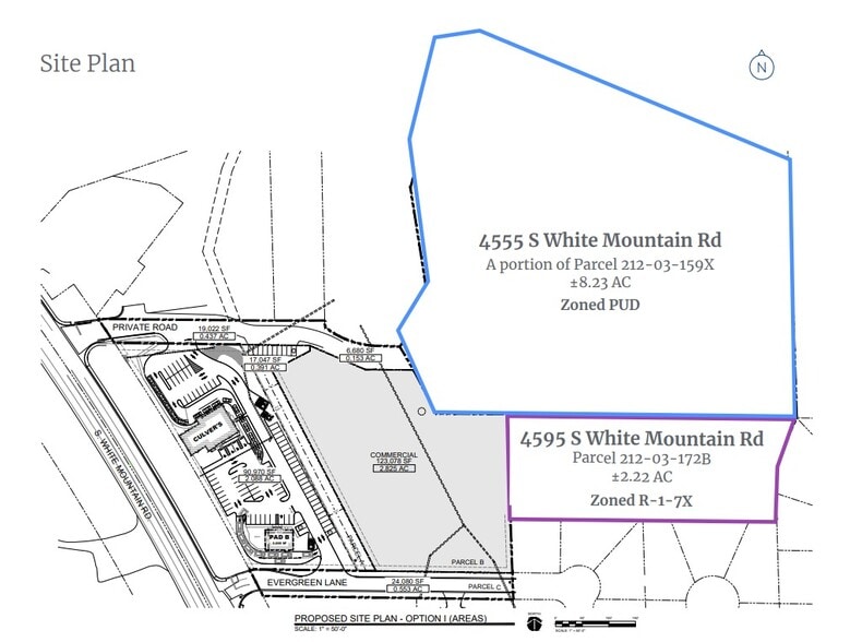 4555-4595 S White Mountain Rd, Show Low, AZ à vendre - Plan de site – Image 2 sur 2