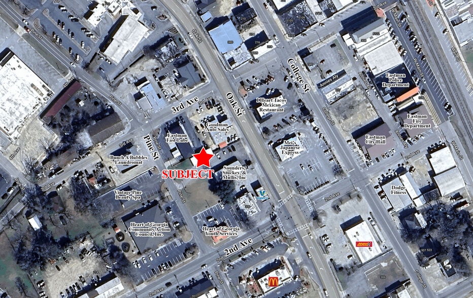 302-316 Oak St, Eastman, GA à louer - Aérien – Image 2 sur 4