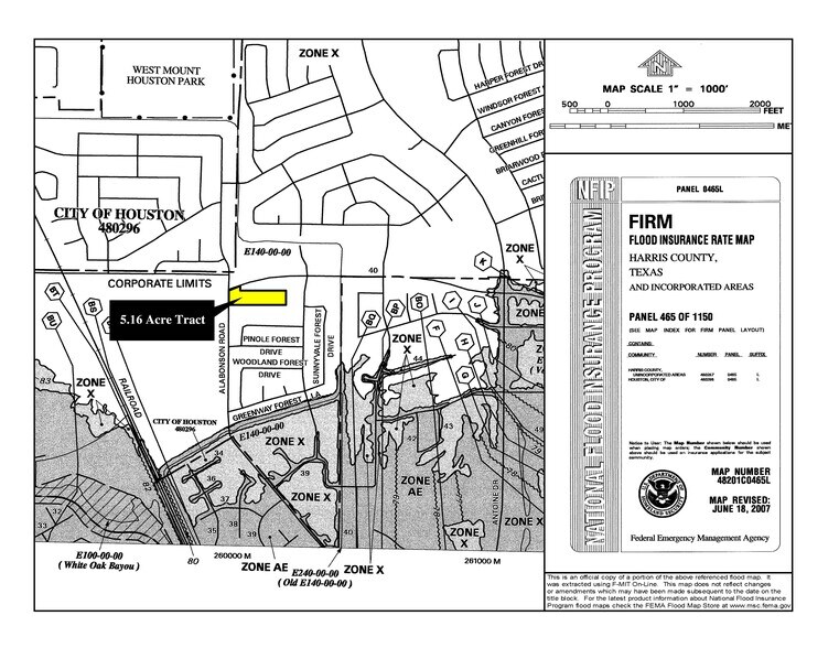 8800 Alabonson Rd, Houston, TX à vendre - Plan de site – Image 2 sur 3