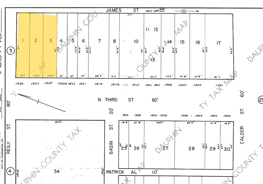 1429 N Third St, Harrisburg, PA à louer - Plan cadastral – Image 2 sur 4