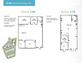 6185 Cornerstone Ct E, San Diego, CA à louer Plan d’étage– Image 1 sur 1