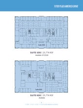 11700 Plaza America Dr, Reston, VA à louer Plan d’étage– Image 1 sur 1