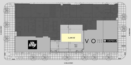 169 W Huron St, Chicago, IL à louer Plan d’étage– Image 1 sur 1