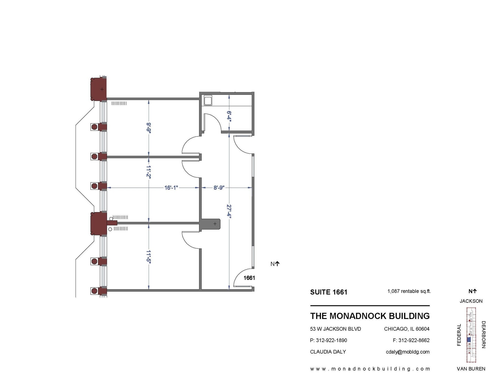 53 W Jackson Blvd, Chicago, IL à louer Photo intérieure– Image 1 sur 2