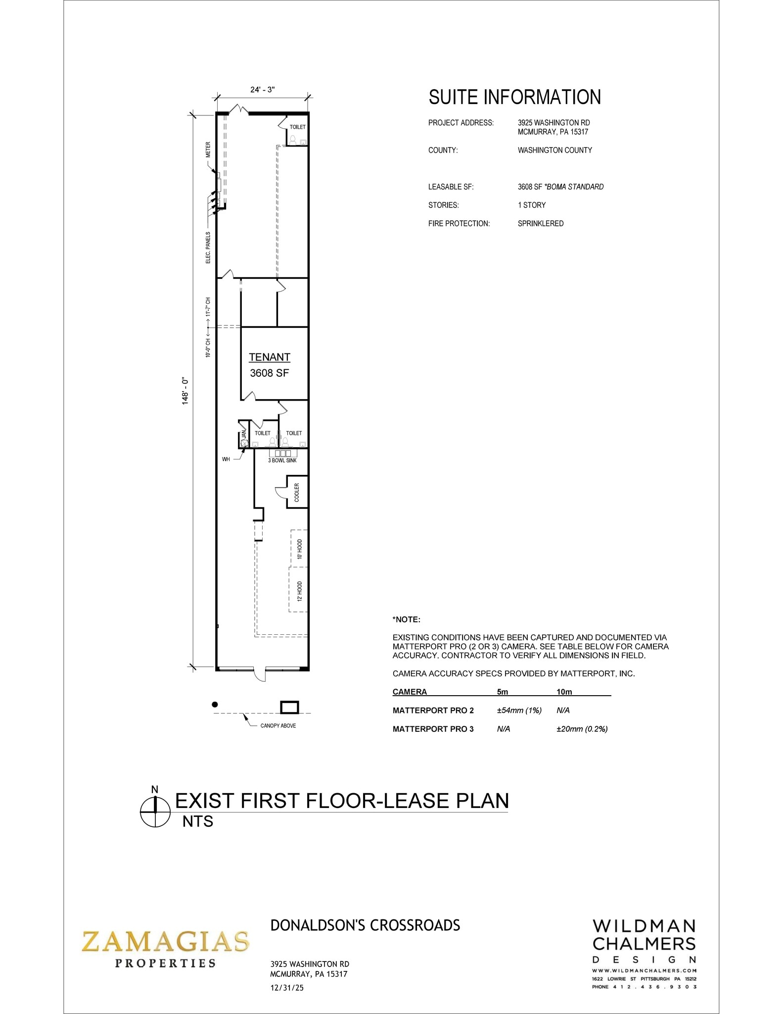 3909-4007 Washington Rd, McMurray, PA à louer Plan de site– Image 1 sur 2