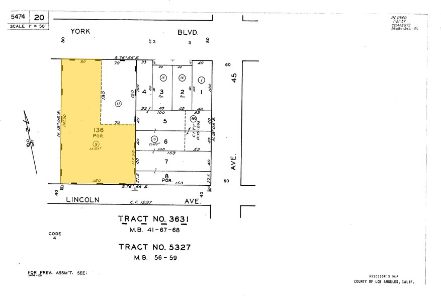4440 York Blvd, Los Angeles, CA à louer - Plan cadastral – Image 2 sur 24