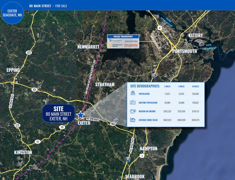 80 Main St, Exeter, NH à vendre - Aérien – Image 3 sur 5