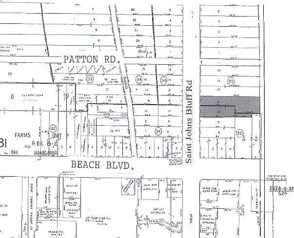 3161 S St Johns Bluff Rd, Jacksonville, FL à louer - Plan cadastral – Image 3 sur 9