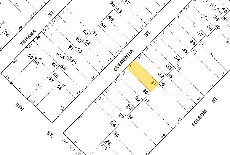 759-761 Clementina St, San Francisco, CA à vendre - Plan cadastral – Image 2 sur 8