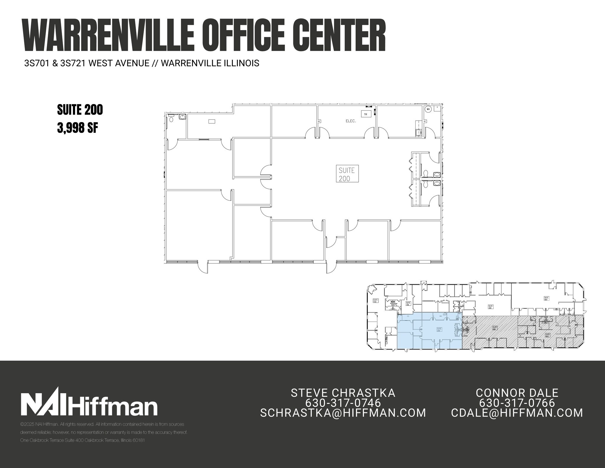 3S721 West Ave, Warrenville, IL à louer Plan d’étage– Image 1 sur 1