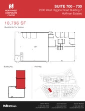 2500 W Higgins Rd, Hoffman Estates, IL à louer Plan d’étage– Image 2 sur 2