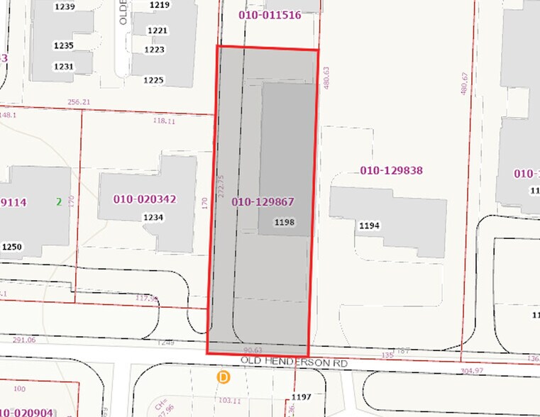 1198 Old Henderson Rd, Columbus, OH à louer - Plan cadastral – Image 3 sur 12