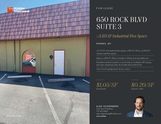 Plus de détails pour 650 S Rock Blvd, Reno, NV - Industriel/Logistique à louer