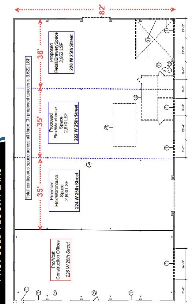 220-226 W 25th St, Norfolk, VA à louer Plan d’étage– Image 1 sur 1